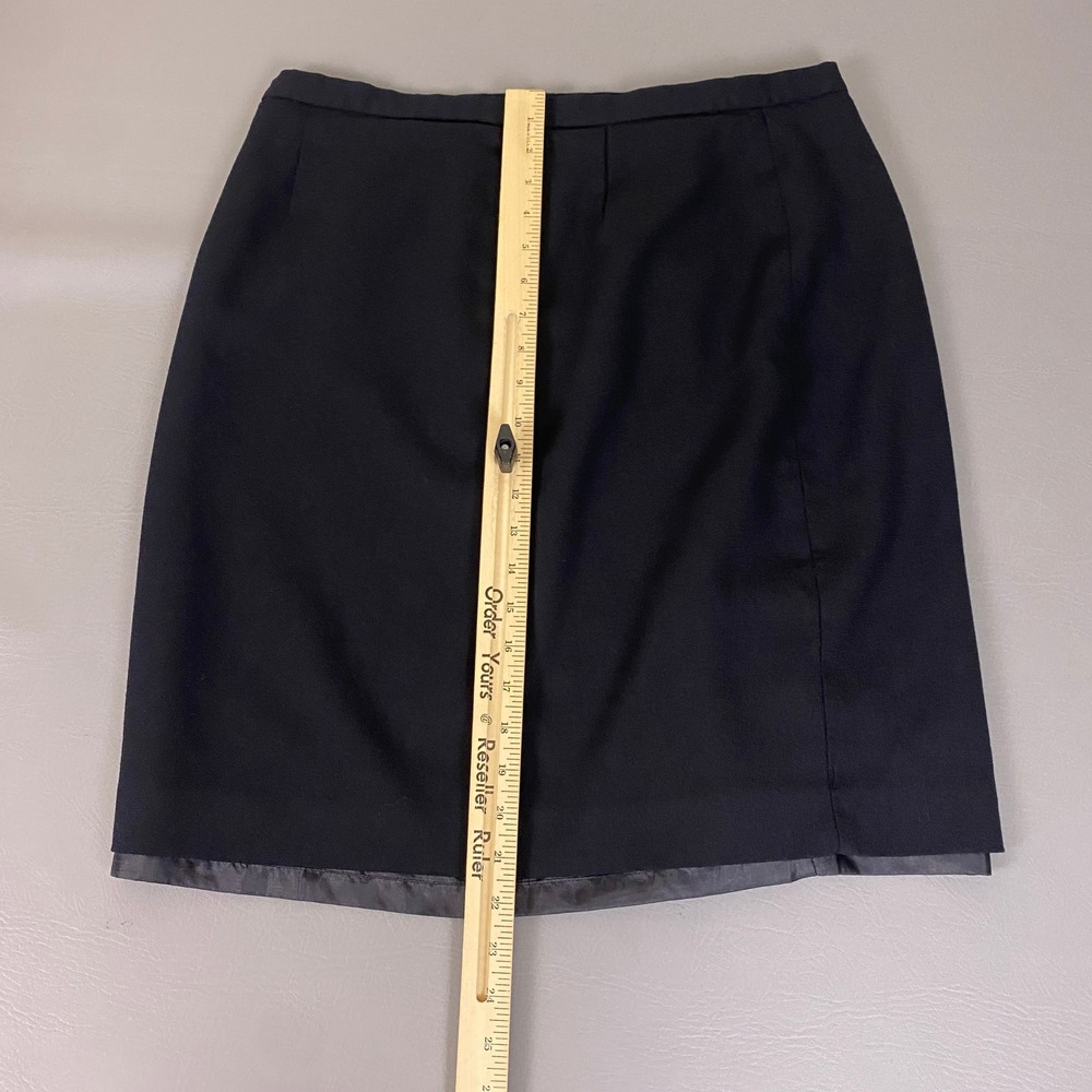 Josephine Chaus Black 100% Wool Pencil Skirt Women's Size 16 Formal / Career - Picture 5 of 9